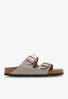 Birkenstock Arizona Double-strap Metallic Slides