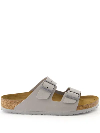 Birkenstock Arizona Faux Leather Sandals In Grey