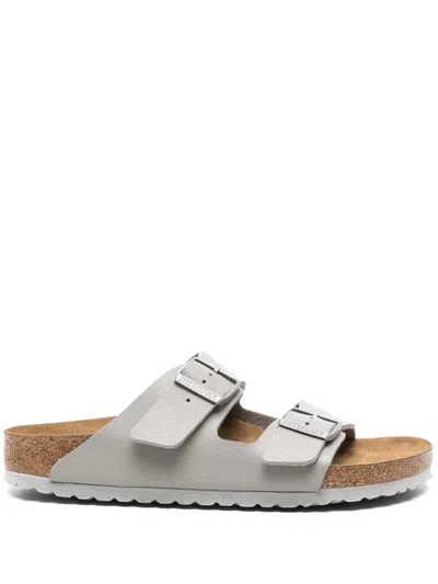 Birkenstock Arizona Double-buckle Slides In Gray