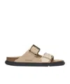 Birkenstock Arizona Db Shine New Beige Sock Slipper. S In Neutral
