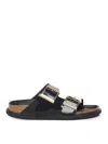 Birkenstock Maison Margiela Green Linen-blend Shirts In Black