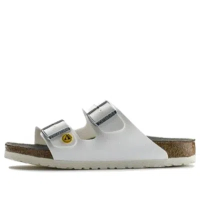 Birkenstock Arizona Esd Birko-flor Narrow Fit Sandals 'white'