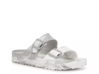 Birkenstock Arizona Essentials Slide Sandal In Silver