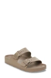 Birkenstock Arizona Essentials Waterproof Slide Sandal In Brown