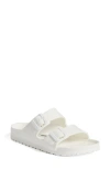Birkenstock Arizona Eva Womens Slip On Slides Flat Sandals In White