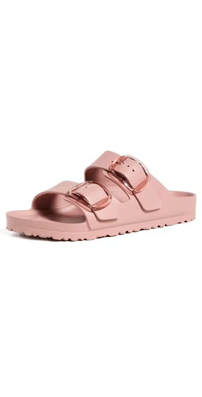 Birkenstock Arizona Eva Big Buckle Sandals Pink Clay In Animal Print