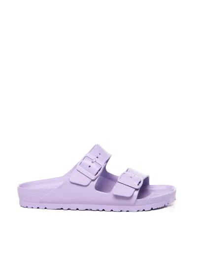 Birkenstock Logo-debossed Slides In Purple