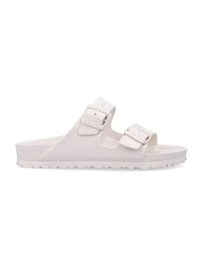 Birkenstock Arizona Eva Egg-shell Tone Womans Sandals In White