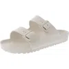 Birkenstock Arizona Eva Mens Buckle Casual Slide Sandals In White
