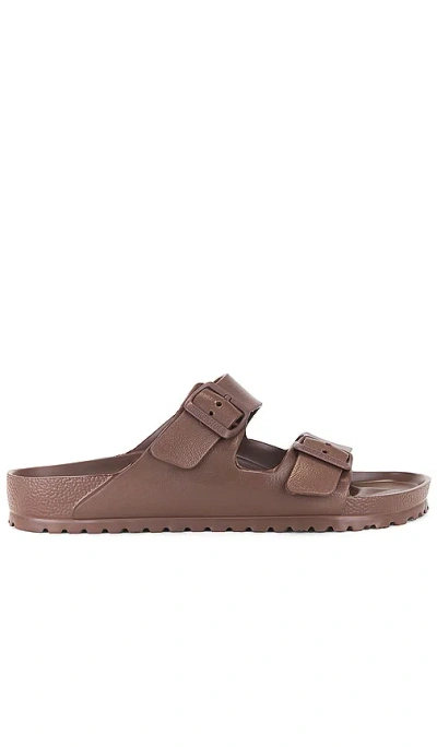 Birkenstock Wide Width Arizona Essentials Eva Sandal In Brown