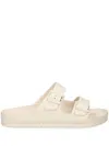 Birkenstock Arizona Eva Mens Buckle Casual Slide Sandals In White