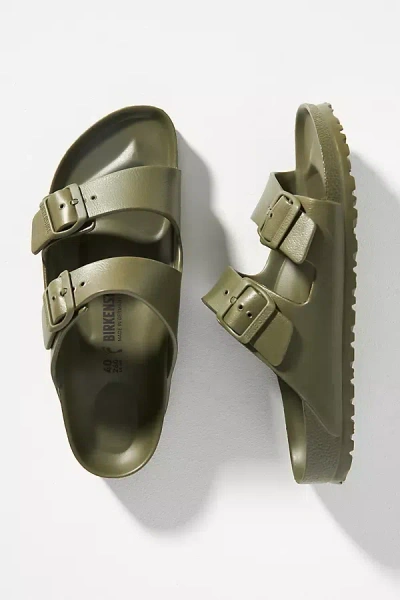 Birkenstock Arizona Eva Sandals In Khaki/sage/olive