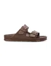 Birkenstock Arizona Essentials Slide Sandal In Brown