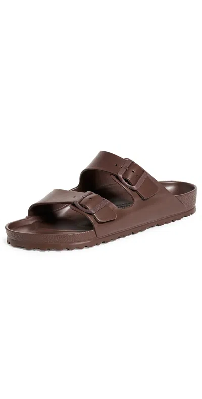 Birkenstock Wide Width Arizona Essentials Eva Sandal In Brown