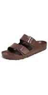 Birkenstock Arizona Eva Slides Narrow Fit In Roast