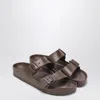 Birkenstock Arizona Essentials Slide Sandal In Brown