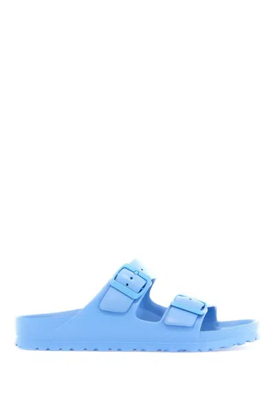 Birkenstock Arizona Eva Slides Narrow Fit In Light Blue