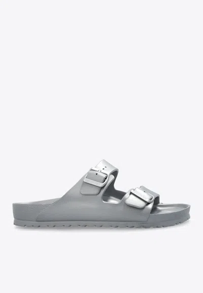 Birkenstock Men's Arizona Eva Essential Slide Sandals In Silver