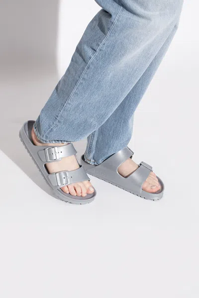 Birkenstock ‘arizona Eva' Slides In Silver