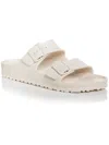Birkenstock Womens Slip On Adjustable Slide Sandals In White