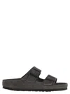 Birkenstock Arizona Exquisite - Slipper With Double Buckle In Gray