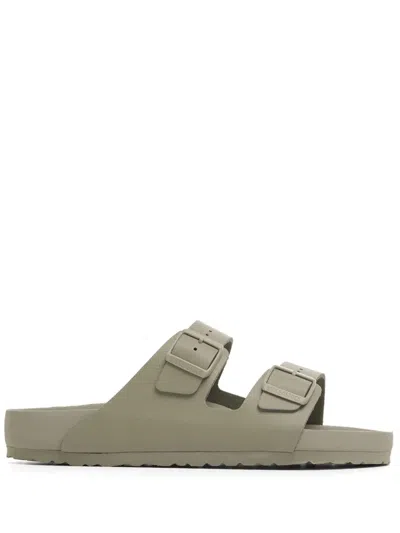 Birkenstock Arizona Exquisite Leather Sandals In Gray