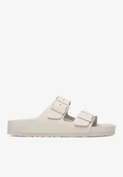 Birkenstock Arizona Exquisite Leather Slides In White