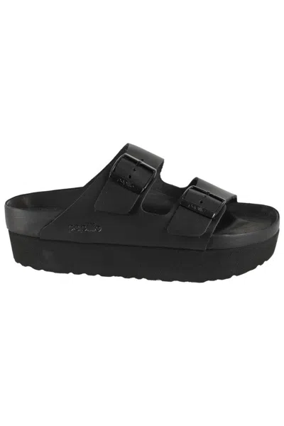 Birkenstock Arizona Exquisite Platf In Black