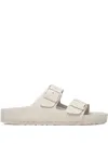 Birkenstock Arizona Eva Mens Buckle Casual Slide Sandals In White