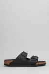 Birkenstock Double Strap Open Toe Sandals In Black