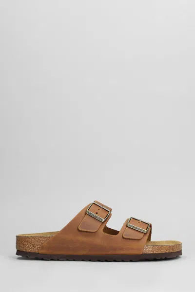 Birkenstock Arizona Flats Color In Leather Color