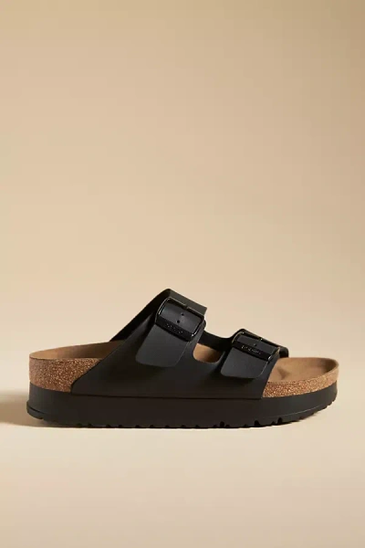 Birkenstock Arizona Flex Platform Sandals In Black