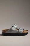 Birkenstock Arizona Flex Platform Sandals In Grey