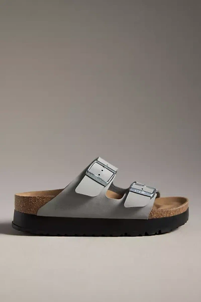 Birkenstock Arizona Flex Platform Sandals In Grey