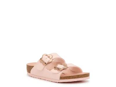 Birkenstock Arizona Flower Buckle Slide Sandal Kids' In Animal Print