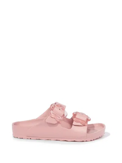 Birkenstock Kids' Arizona Flower-buckle Sandals In Pink
