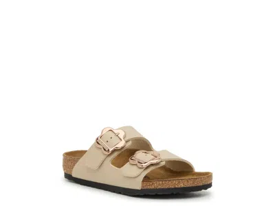 Birkenstock Arizona Flowers Slide Sandal Kids' In Gold