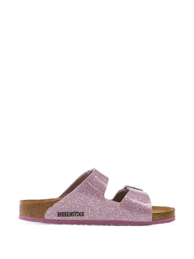 Birkenstock Kids' Arizona Glitter-effect Sandals In Pink