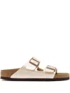 Birkenstock Arizona Pantoletten In Graceful Pearl White