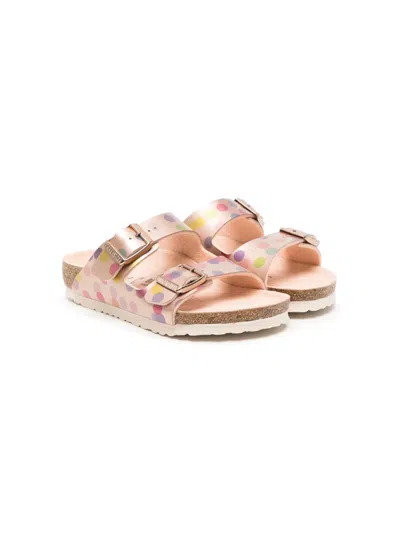 Birkenstock Kids' Arizona Graphic-print Sandals In Pink