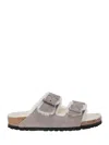 Birkenstock Arizona Shearling & Suede Sandals In Multi