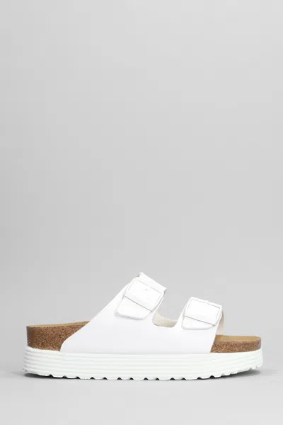 Birkenstock Arizona Grooved Sandals In White