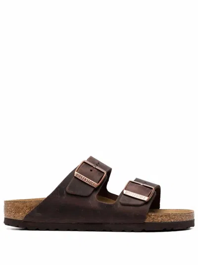 BIRKENSTOCK BIRKENSTOCK ARIZONA HABANA, OILED LEATHER SHOES