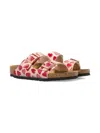 Birkenstock Arizona Heart-print Sandals In Pink