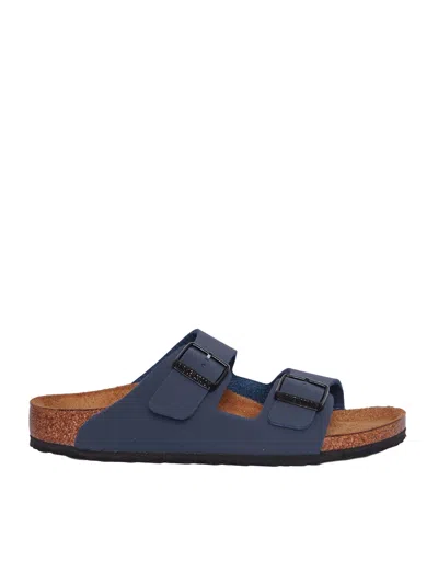 Birkenstock Arizona Kids Navy, Birkibuc, S In Blue