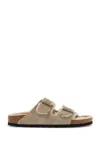 Birkenstock Arizona Leather And Fur Slides