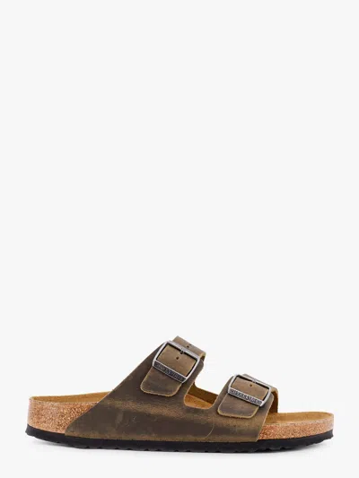 Birkenstock Arizona Leather Sandals In Green