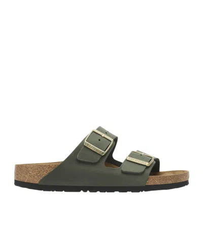 Birkenstock Arizona Leather Sandals In Thyme