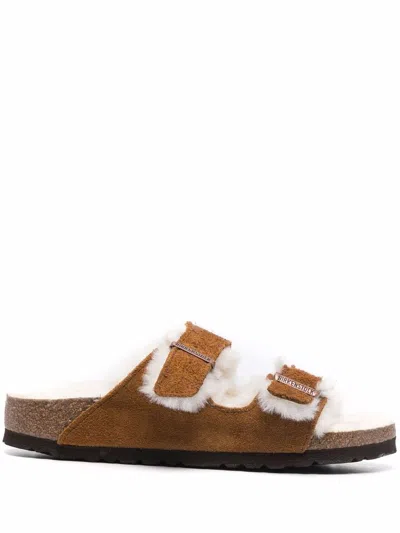 Birkenstock Arizona Buckle Sandals In Brown