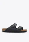 BIRKENSTOCK ARIZONA LEATHER SLIDES